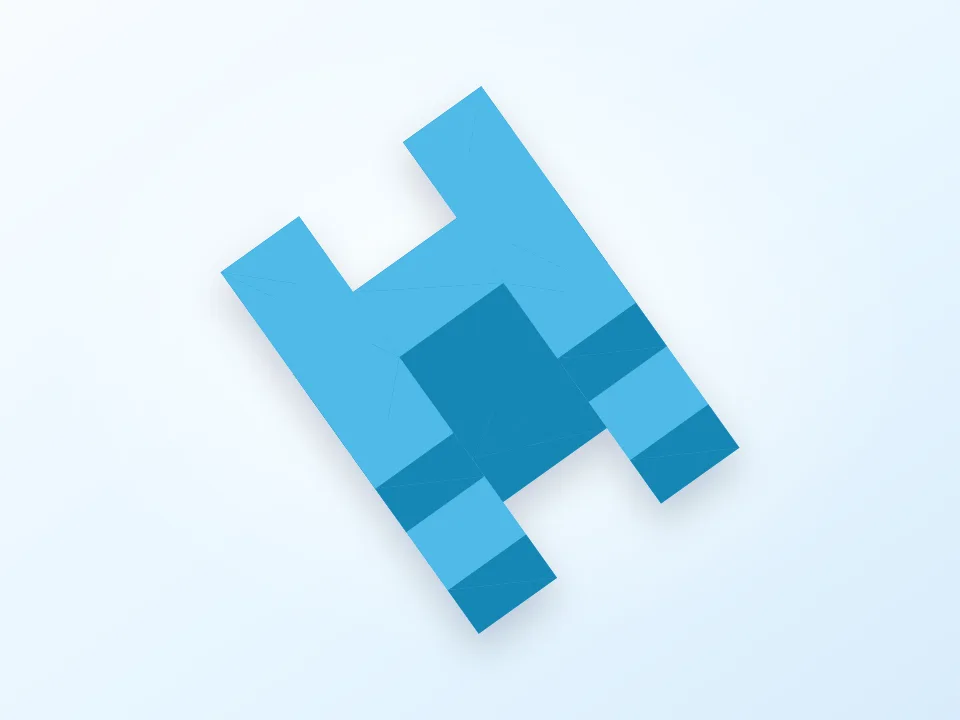 3d H 3D model preview