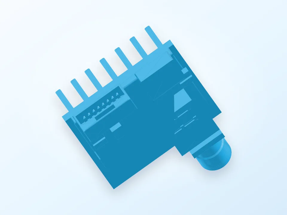 GoolRC 5.8Ghz 600mW TX40 video transmitter template. 3D model preview