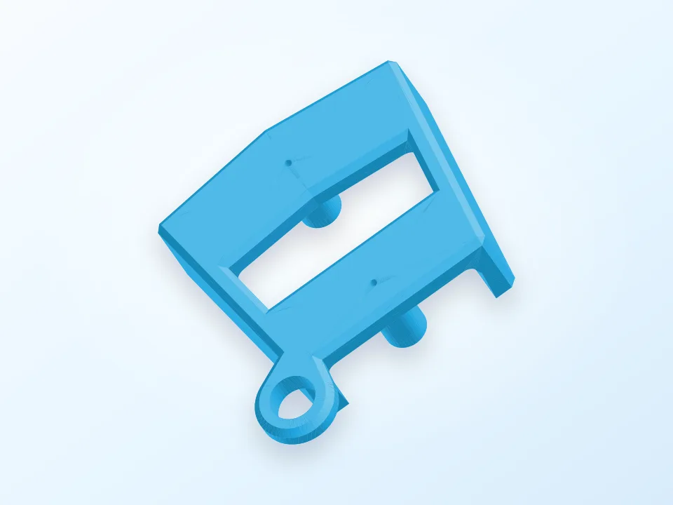 Gear Keychain 3D model preview