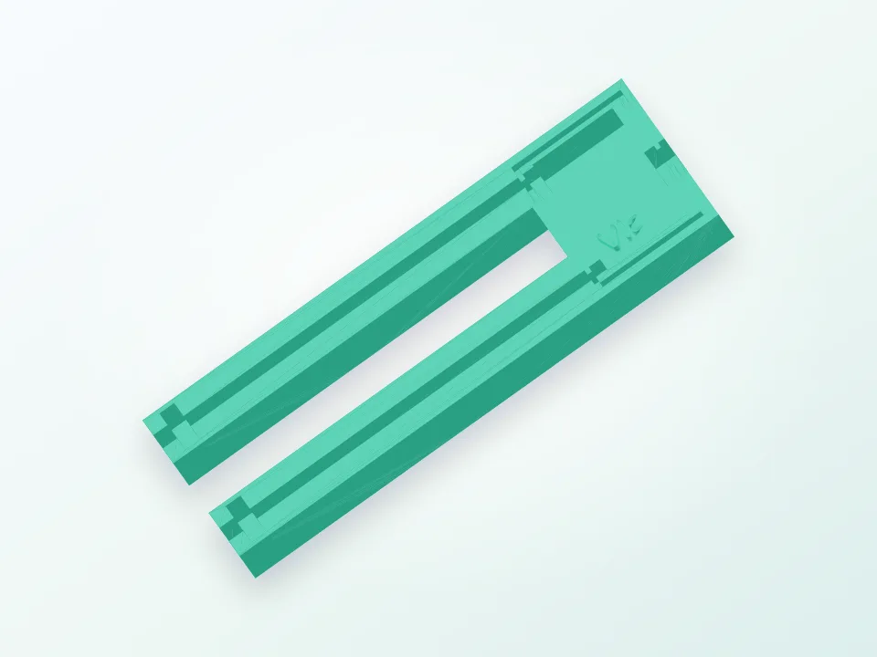 DIY Soil Moisture Sensor Case for 20mm nails 3D model preview
