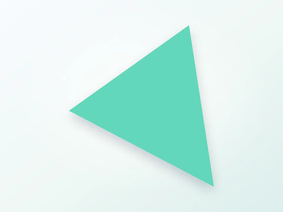 Tetrahedron (3 sided Pyramid) 3D model preview