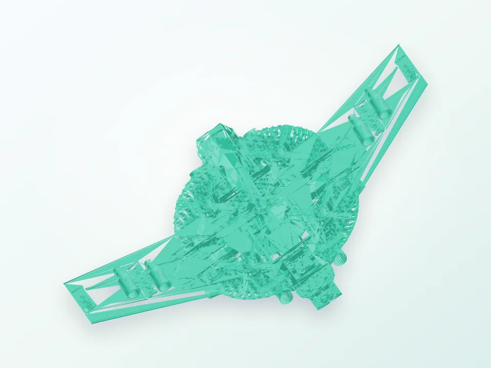The Mechanical Eagle 05 Super Drone Concept Design 3D model preview