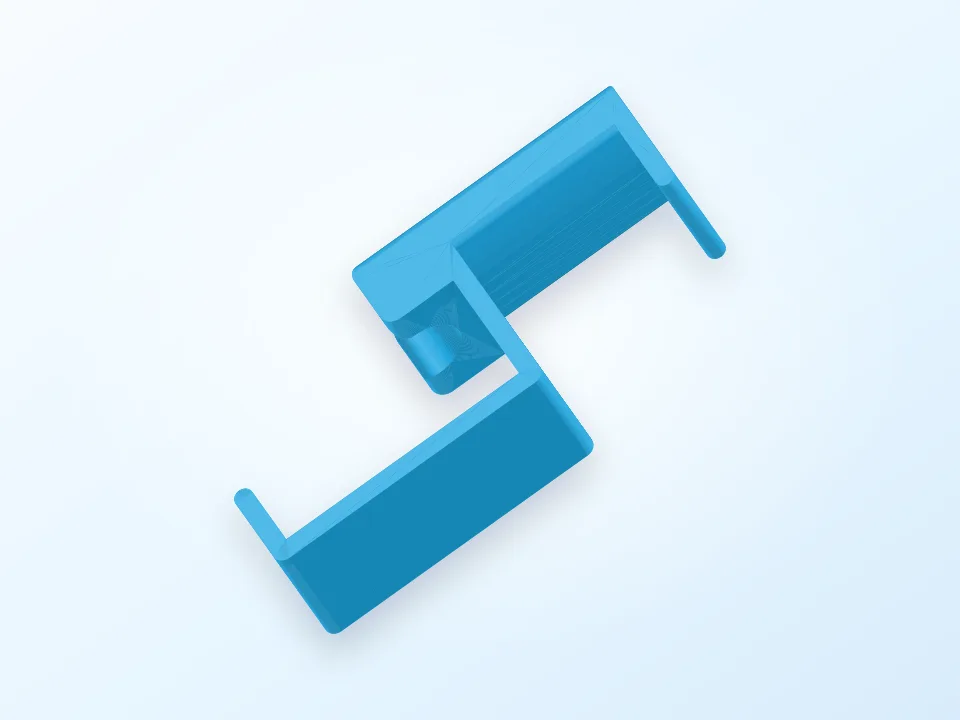 Partition hook 3D model preview