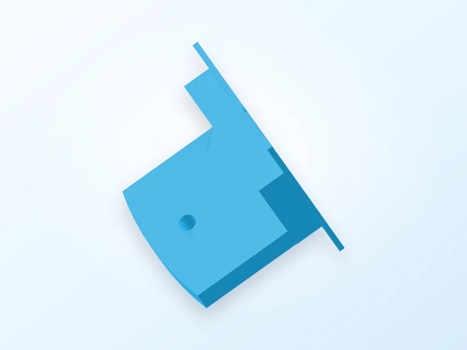 Wall-mounted microphone arm for the at2100 3D model preview