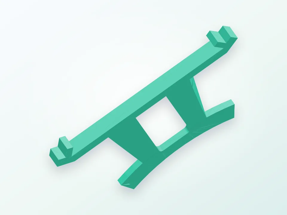 Hold Down Clip For 120mm Glass Bed 3D model preview