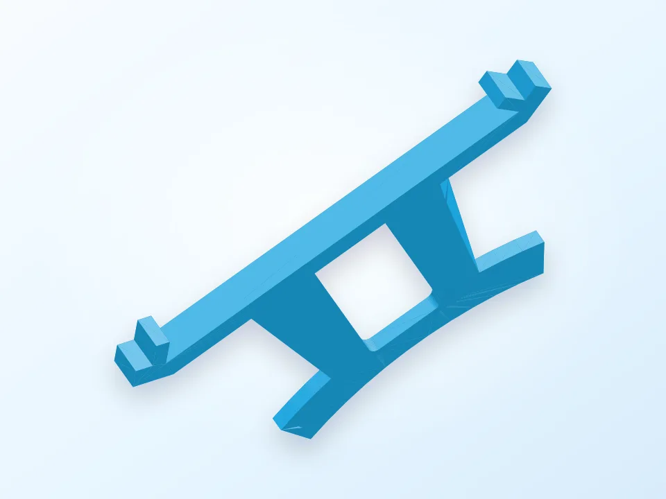 Hold Down Clip For 120mm Glass Bed 3D model preview