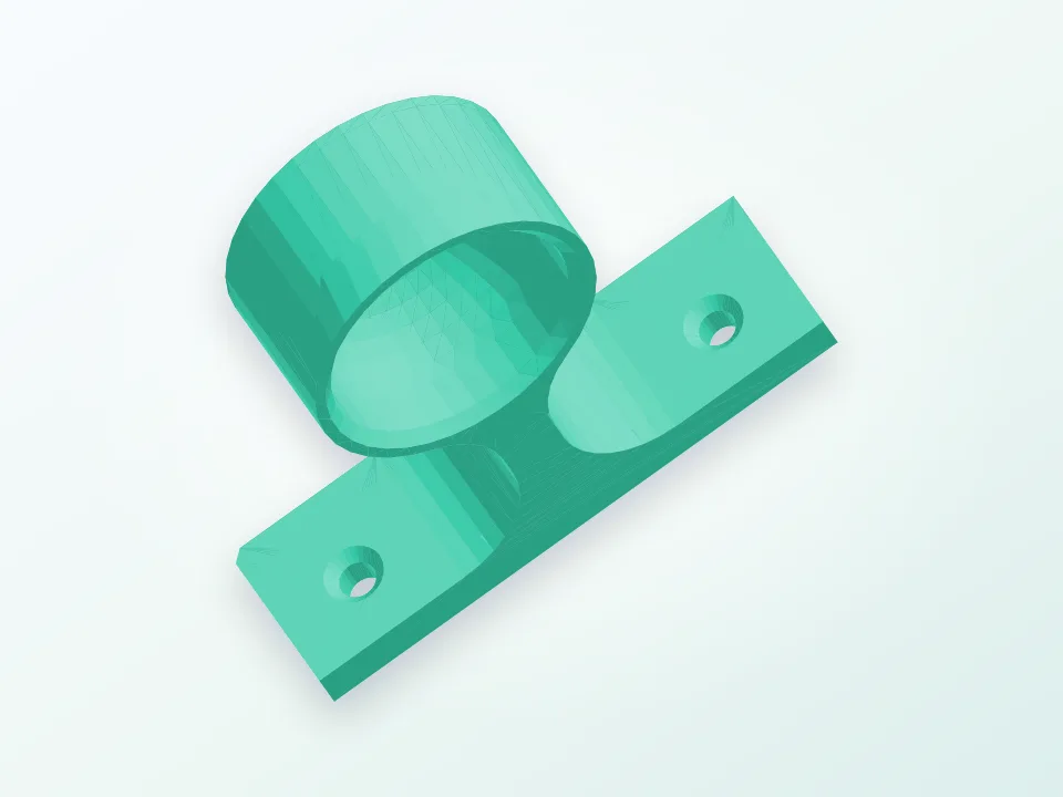 Rennsteig centre punch compatible wall mount 3D model preview