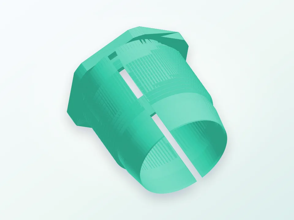 Tuerca escalera piscina 3D model preview
