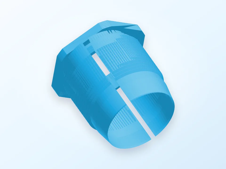 Tuerca escalera piscina 3D model preview