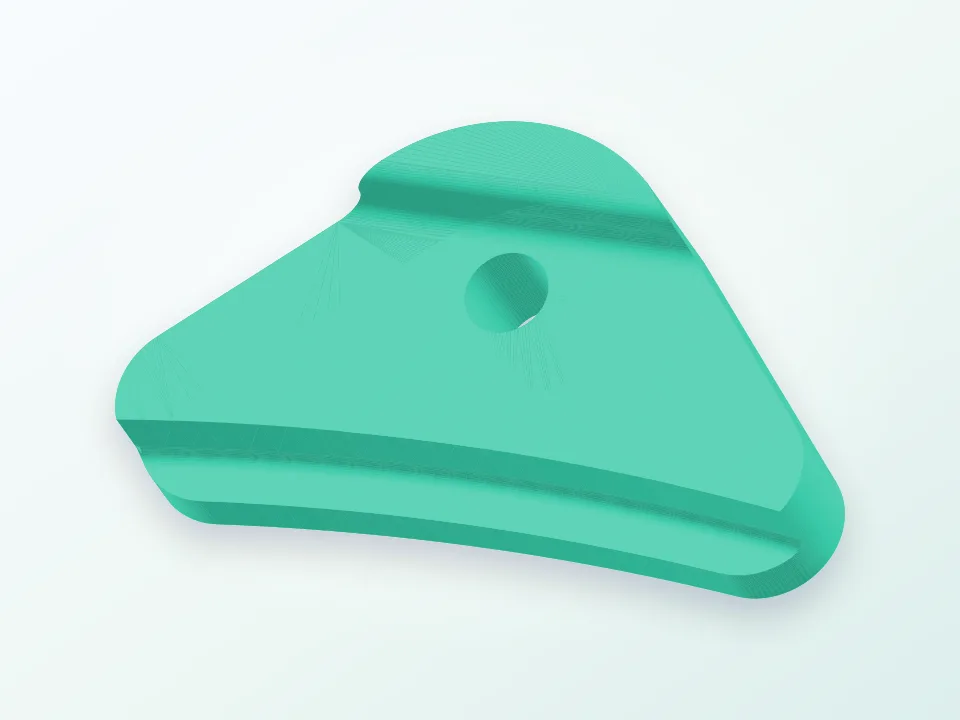 Kossel Platten Clip 3D model preview