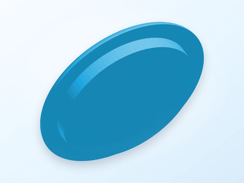 Door Knob Hole Cover Plate 3D model preview