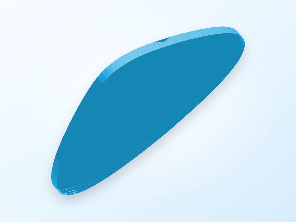 Basic Guitar Pick 3D model preview
