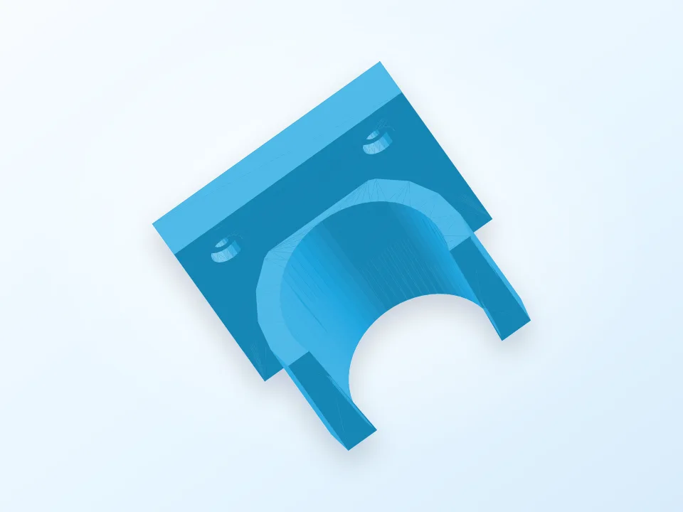 Makita DF001D wall mount 3D model preview