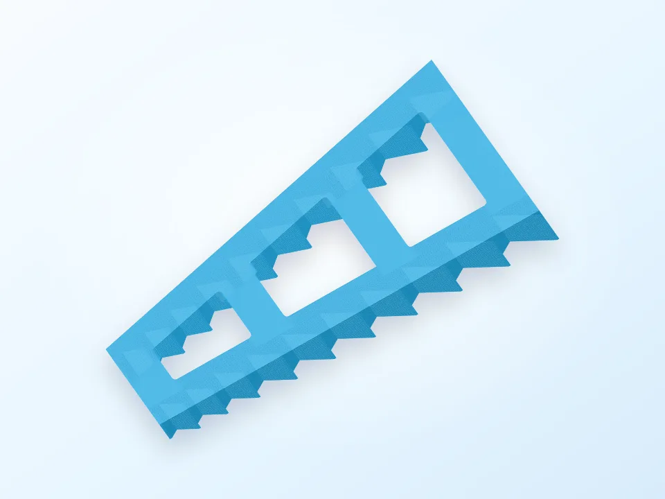 Wrench set holder 3D model preview