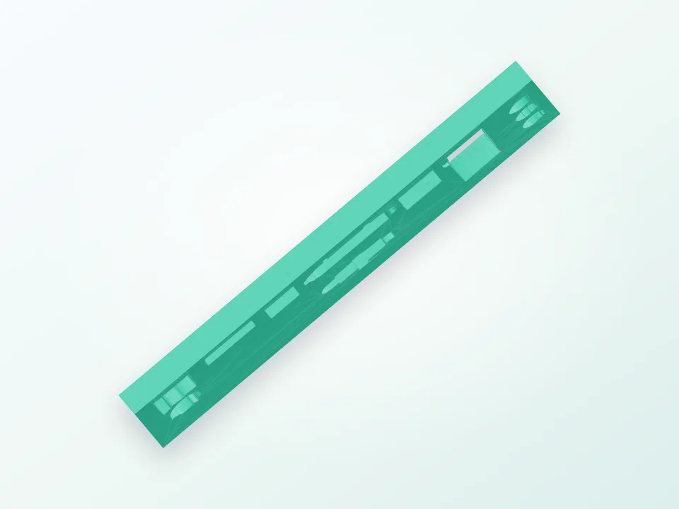 P8Z77V-LX I/O Backplate 3D model preview