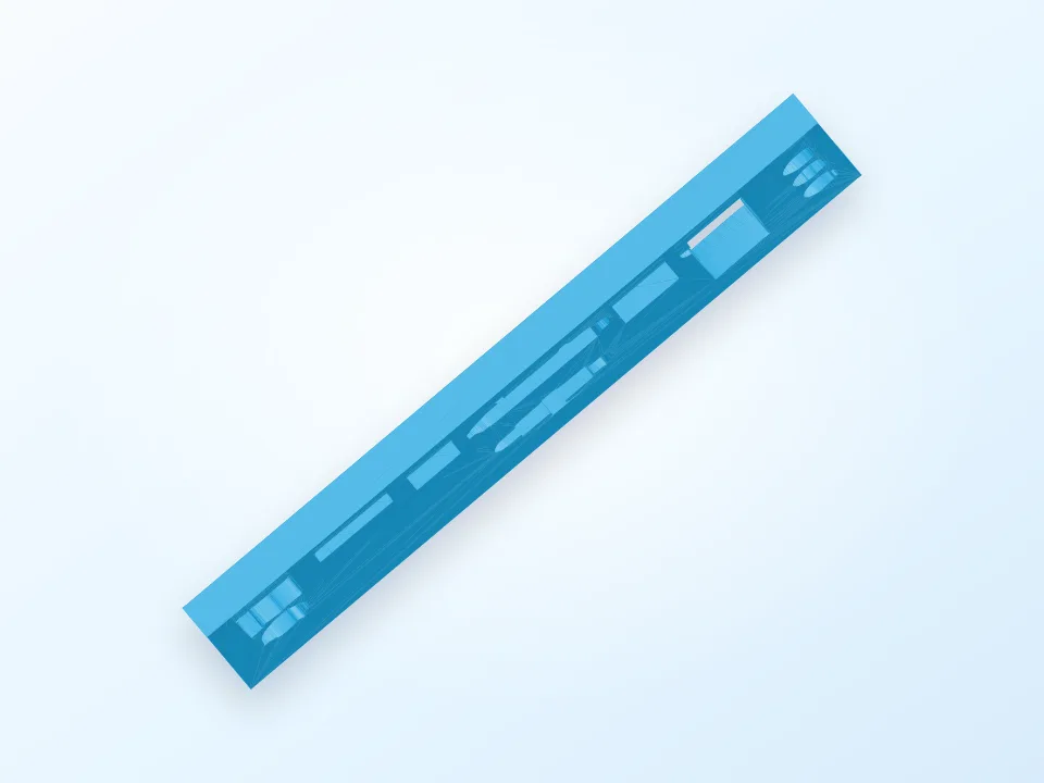 P8Z77V-LX I/O Backplate 3D model preview