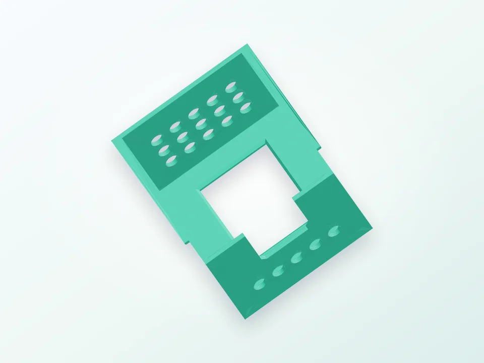 Wemos D1 with DHT Temperature Humidity sensor for Domoticz 3D model preview