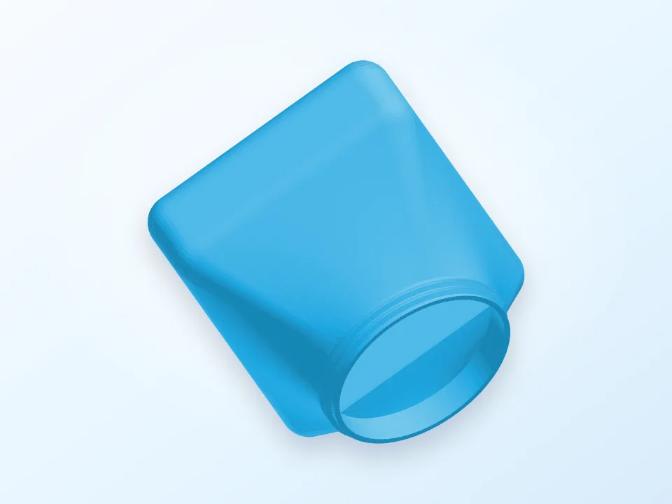 All purpose container with screw on lid 3D model preview