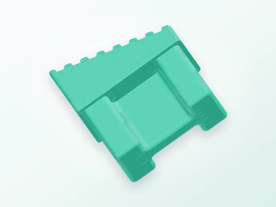 Alluminium Ladder Foot 3D model preview