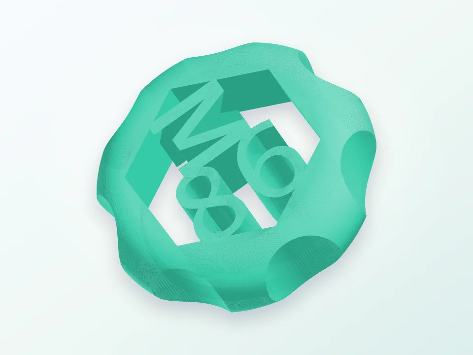 Maker coin 3D model preview