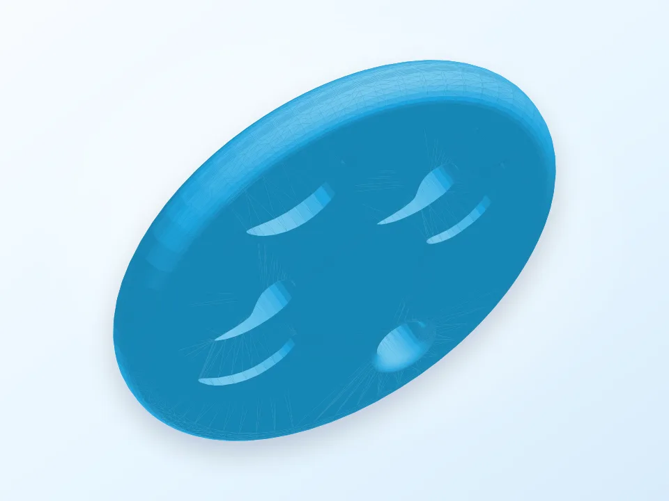 Whatsapp emoti 3D model preview