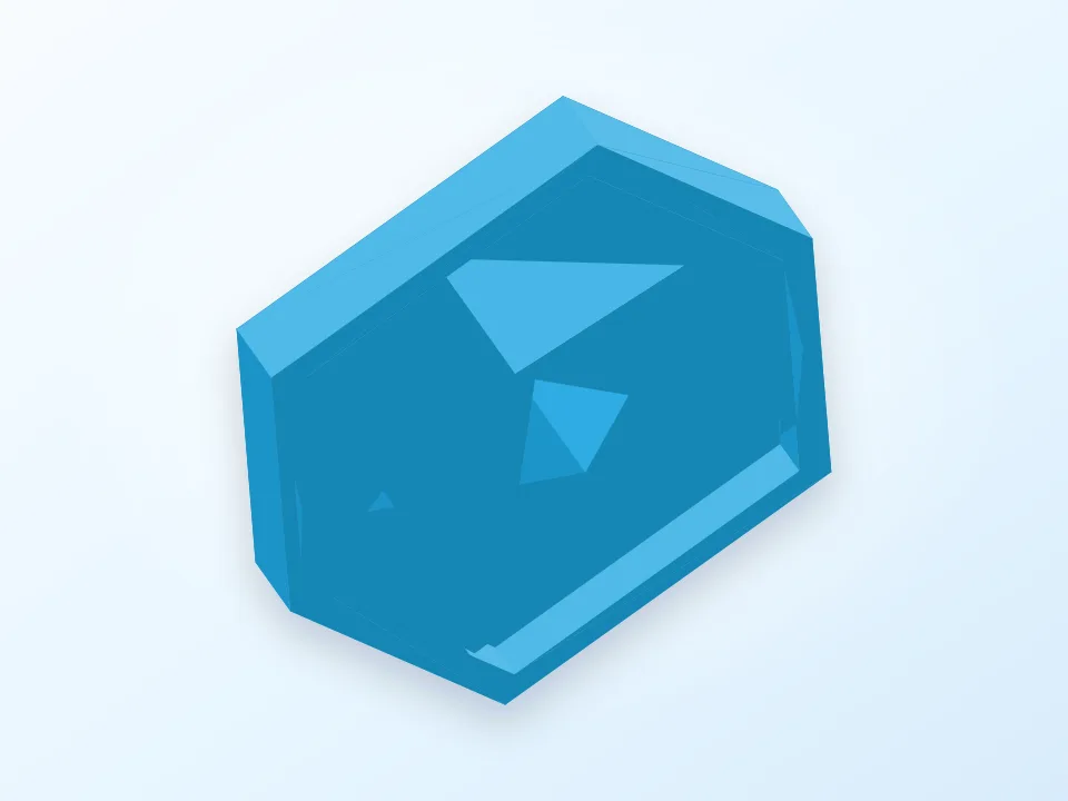Ethereum Coin 3D model preview