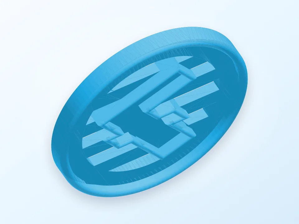 Litecoin 3D model preview