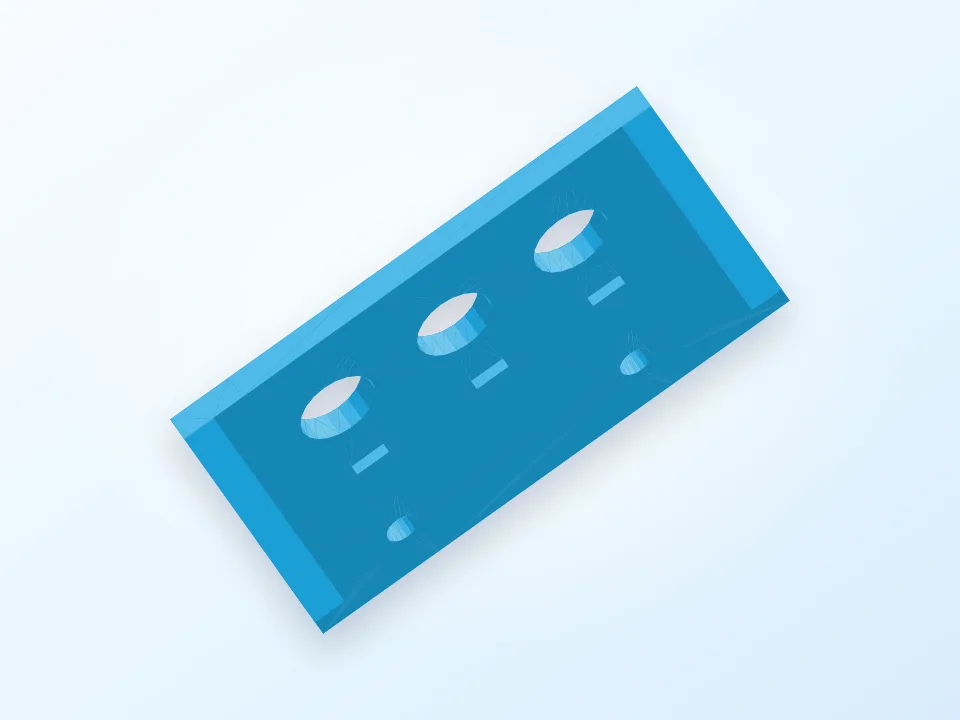 Button panel uses control power 3D model preview