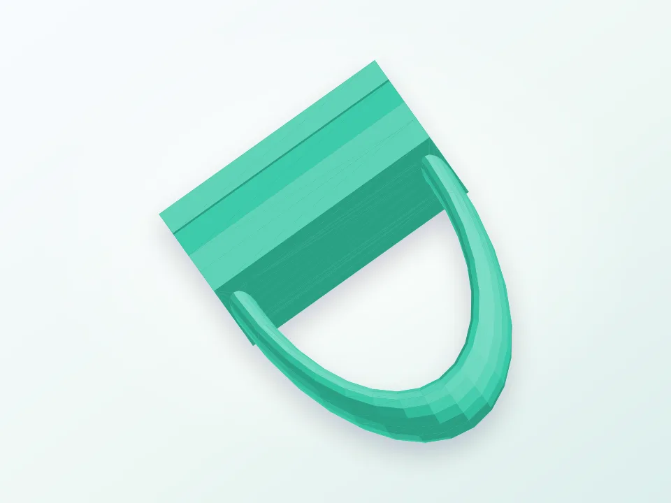 Holder for hangers 3D model preview