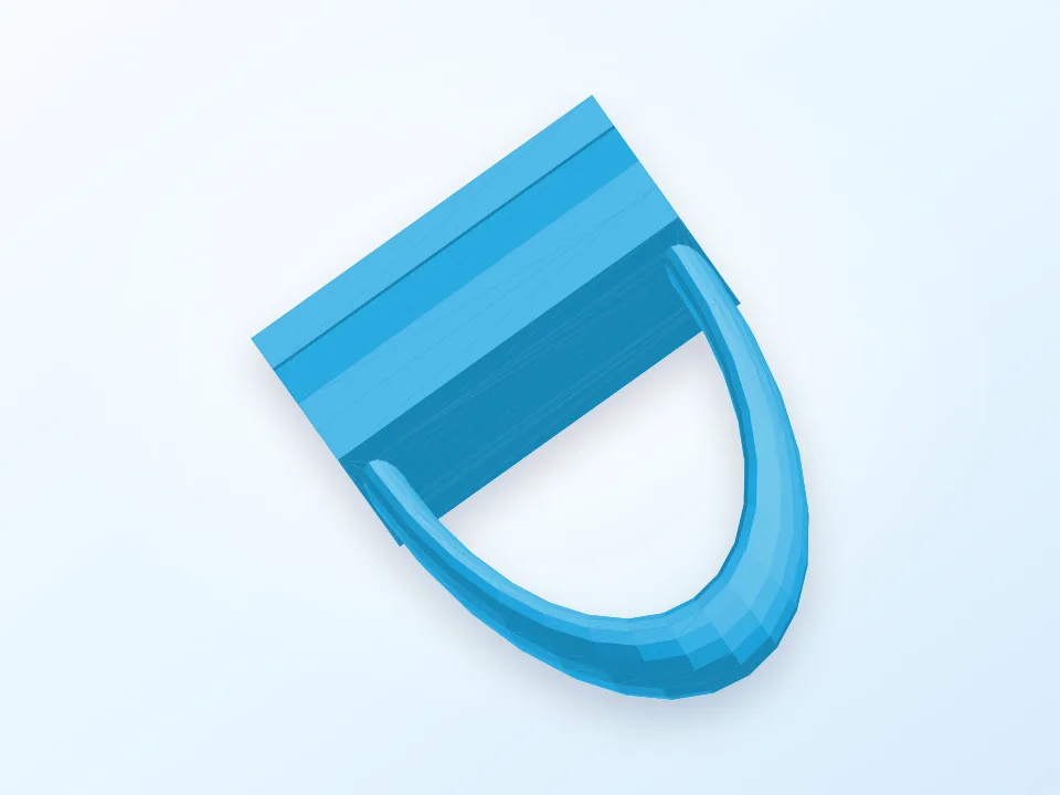 Holder for hangers 3D model preview