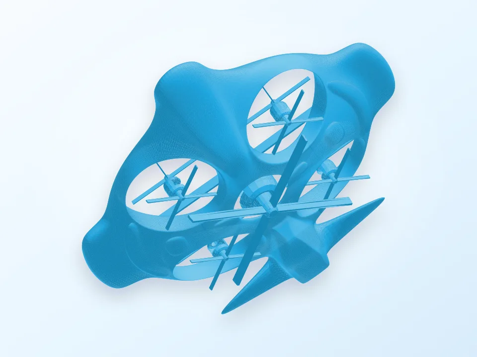 Supra Drone Body 05 3D model preview