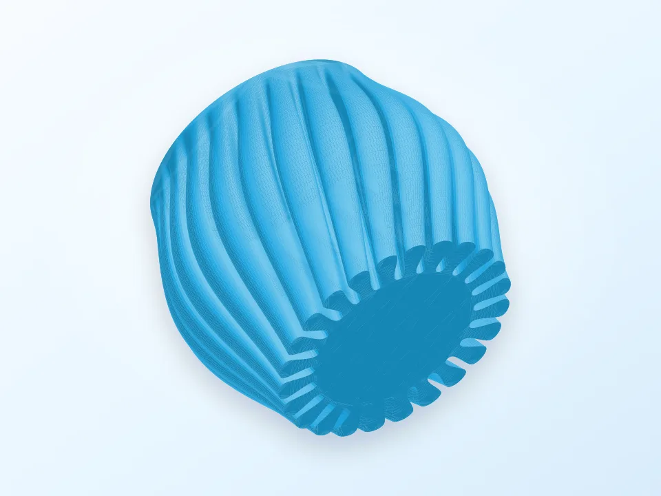Small spiral planter / vase 3D model preview
