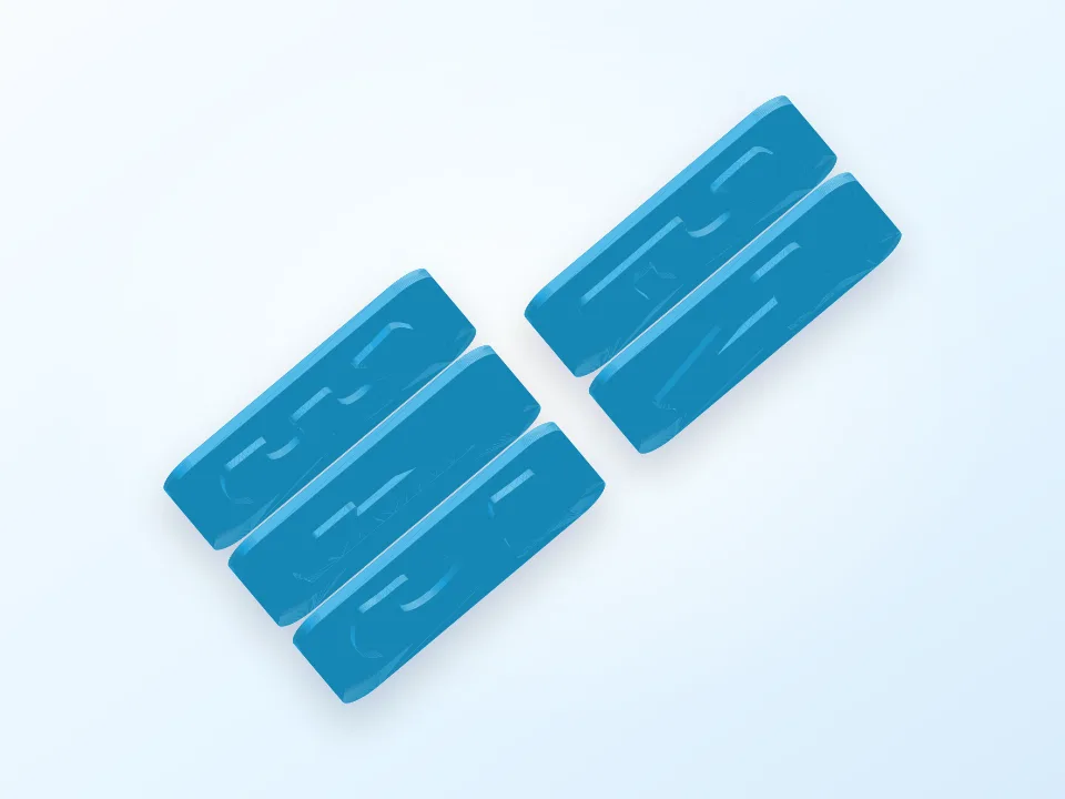 Clip tennis table net adaptator for big borders tables. 3D model preview