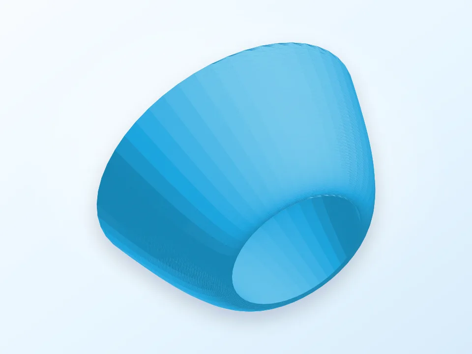 Solid of Revolution: Region between y=4x-x^2 and y=x^2 3D model preview