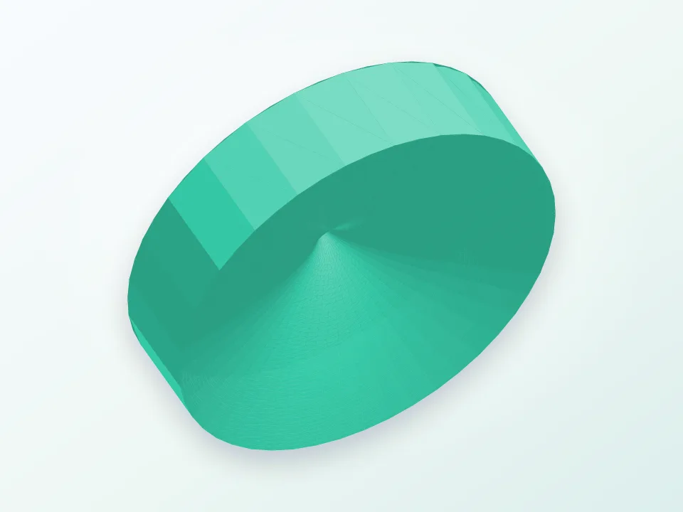 Solid of Revolution: Region below y=sqrt(x) 3D model preview