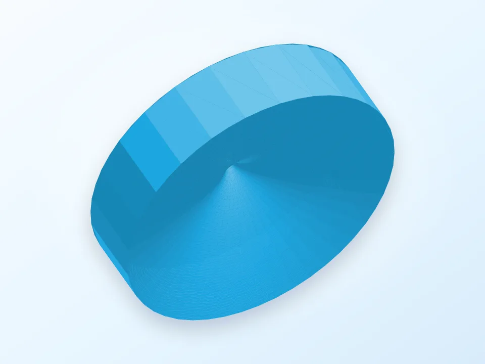 Solid of Revolution: Region below y=sqrt(x) 3D model preview