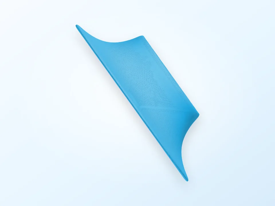 Solid of Revolution: Region between y=5/x+3 and y=x-1 3D model preview