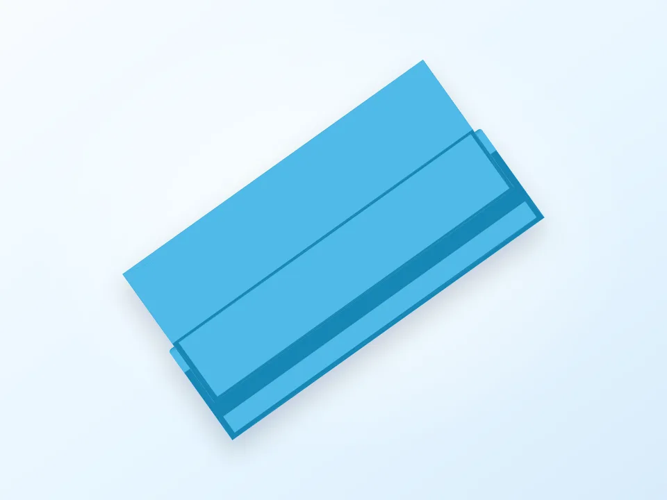 Square Glasses Case 3D model preview