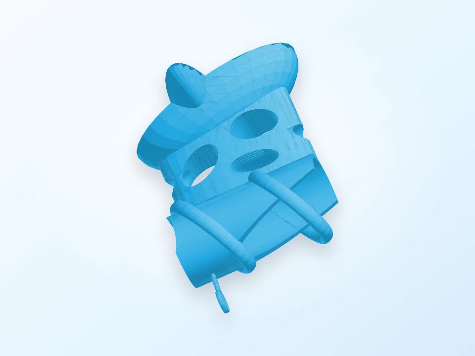 Super cool tattoo machine holder. 3D model preview