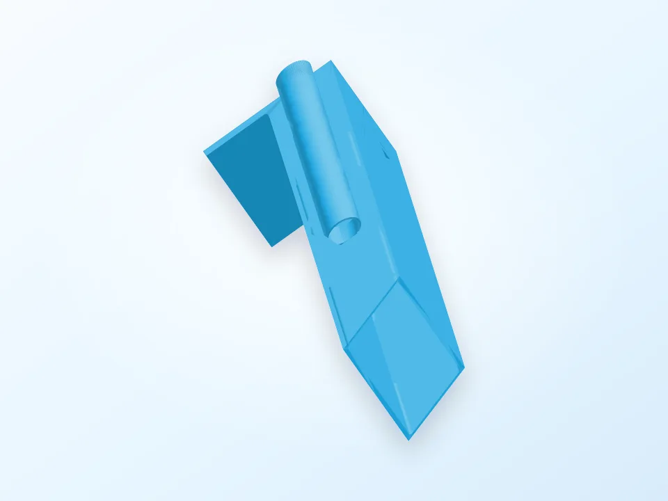便條紙盒(附筆座)_Note box 3D model preview