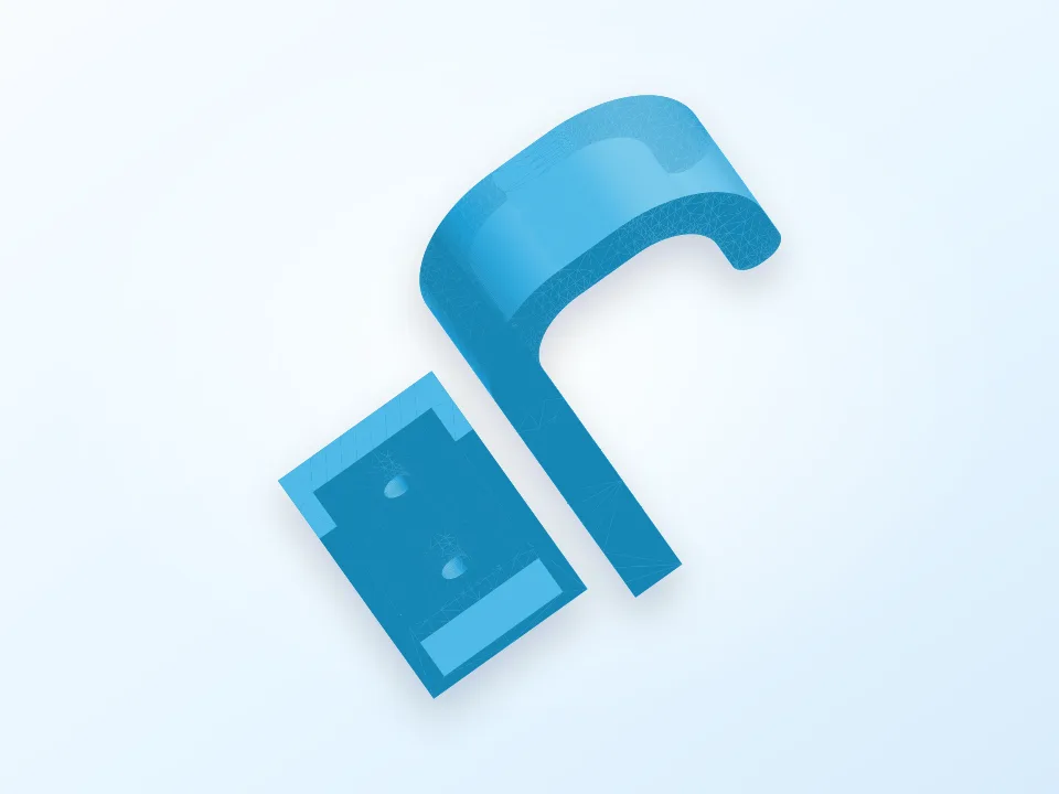 Universal hook 3D model preview