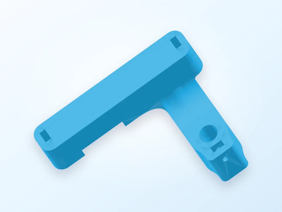 Digital indicator support for Alfawise U20 Semi-automatic printing bed level calibration 3D model preview