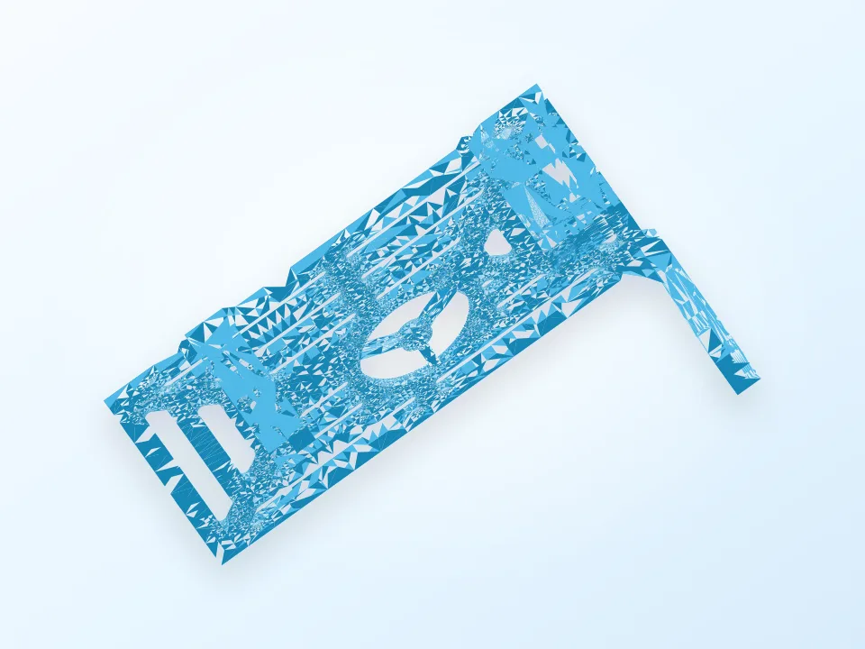 Ft-I3 Mega Mainboard cooler 3D model preview