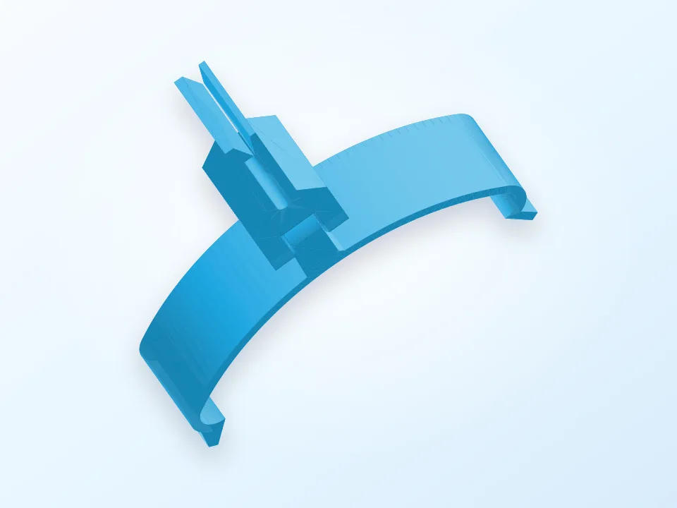 73 mm phone holder 3D model preview