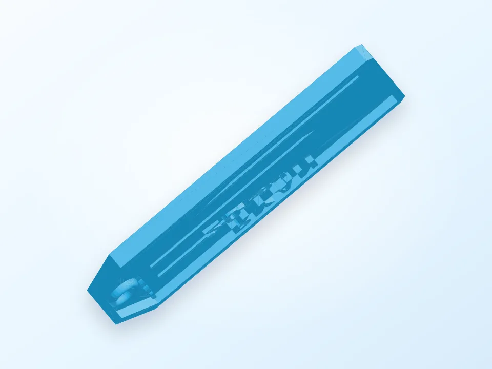 luggage tag 3D model preview