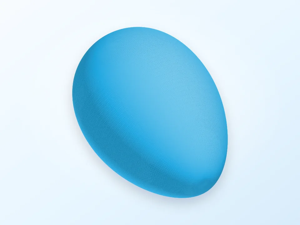 Egg 3D model preview