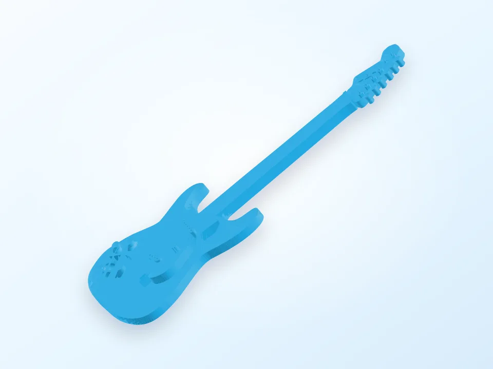 Fender stratocaster 3D model preview