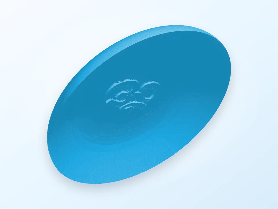 Om Flower-pot saucer 3D model preview