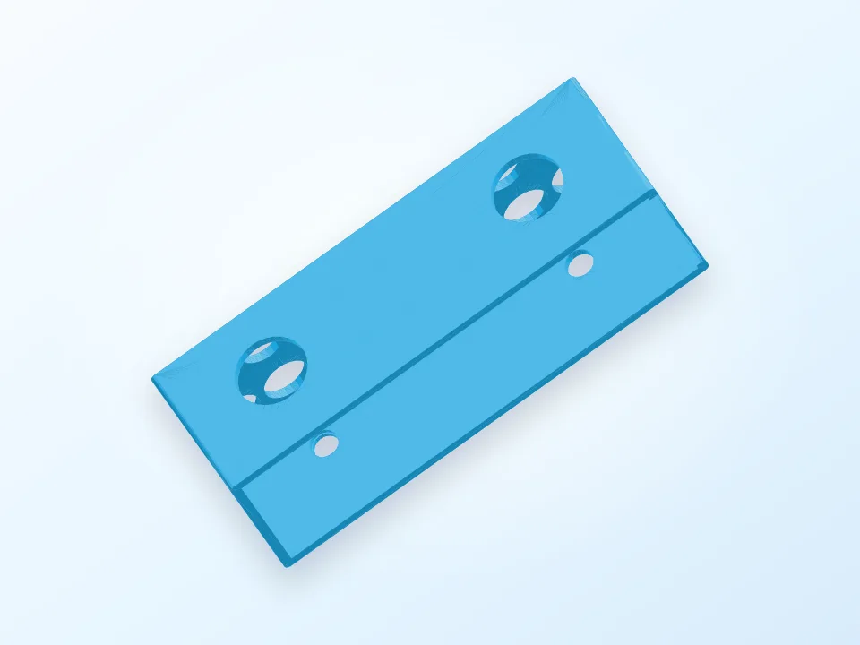 Pi Case Wall Mount quick and dirty 3D model preview