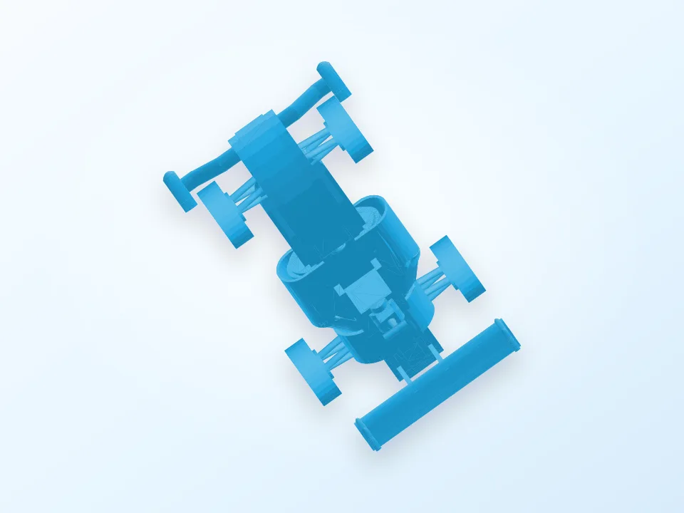 Formula 1 car 3D model preview